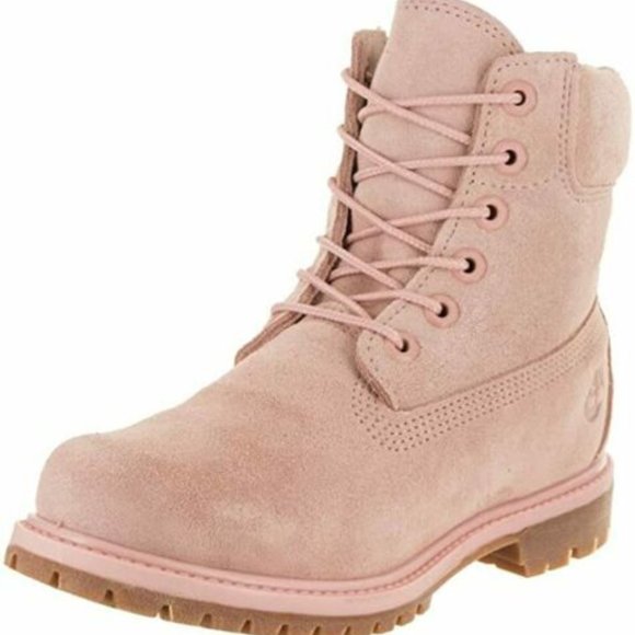light pink timberlands women's